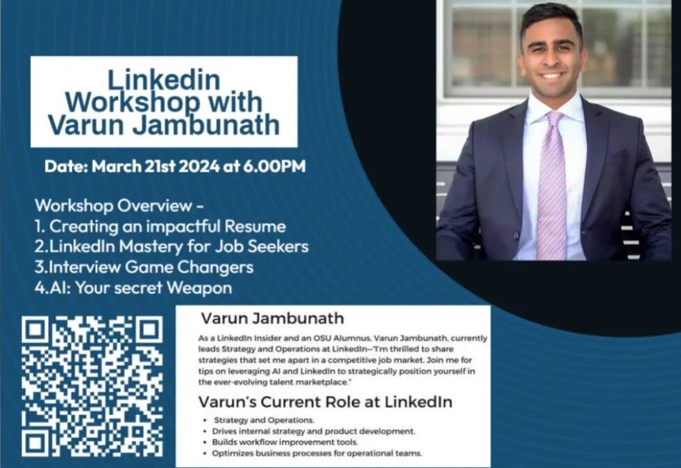 LinkedIn Workshop with Varun Jambunath